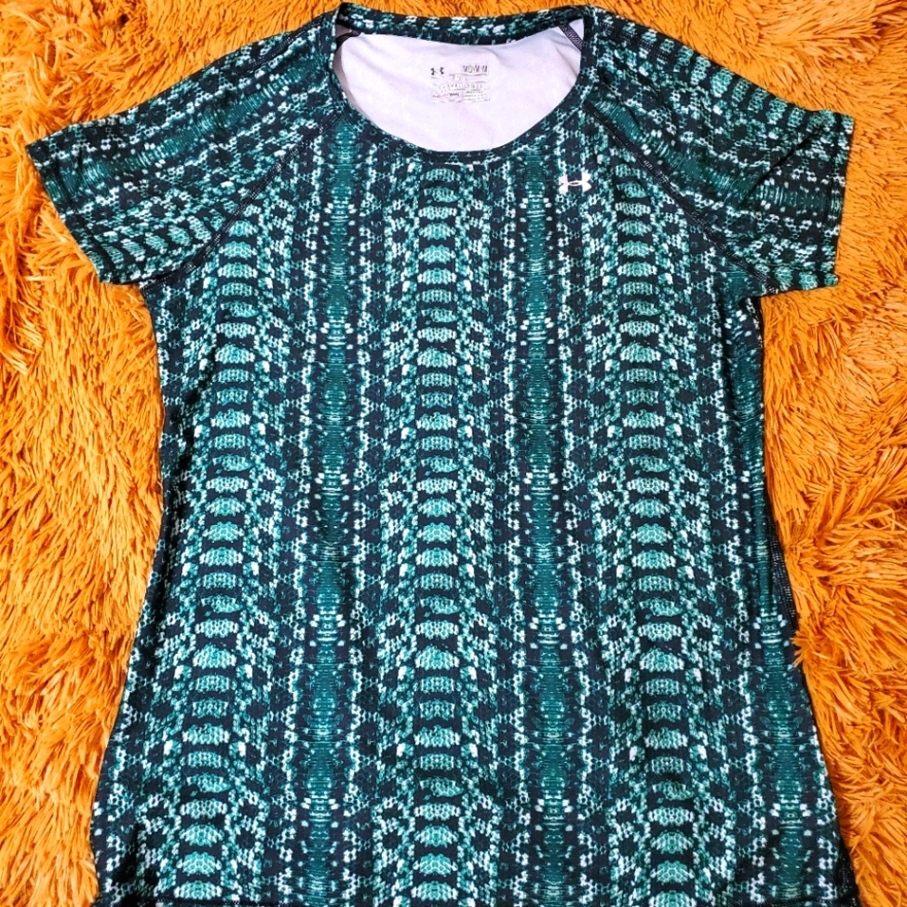 Green Under Armour top